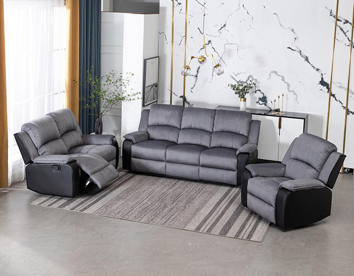 Earlsdon Grey Fabric Recliner Suites From